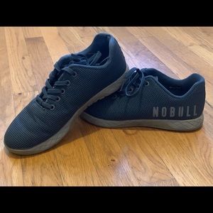 Women’s Navy Blue Nobull Trainers with grey bottoms